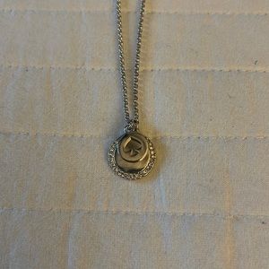 Kate Spade Necklace silver with rhinestones